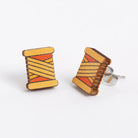 Spool Wooden Earrings - The Art of Home - Jacquelynne Steves