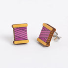 Spool Wooden Earrings - The Art of Home - Jacquelynne Steves