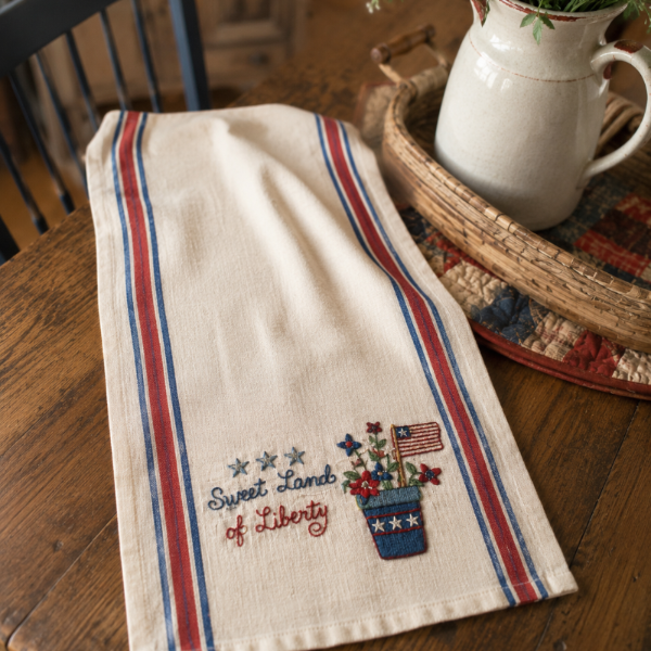 Stars & Stripes Stick & Stitch Embroidery Sheet - The Art of Home - Jacquelynne Steves