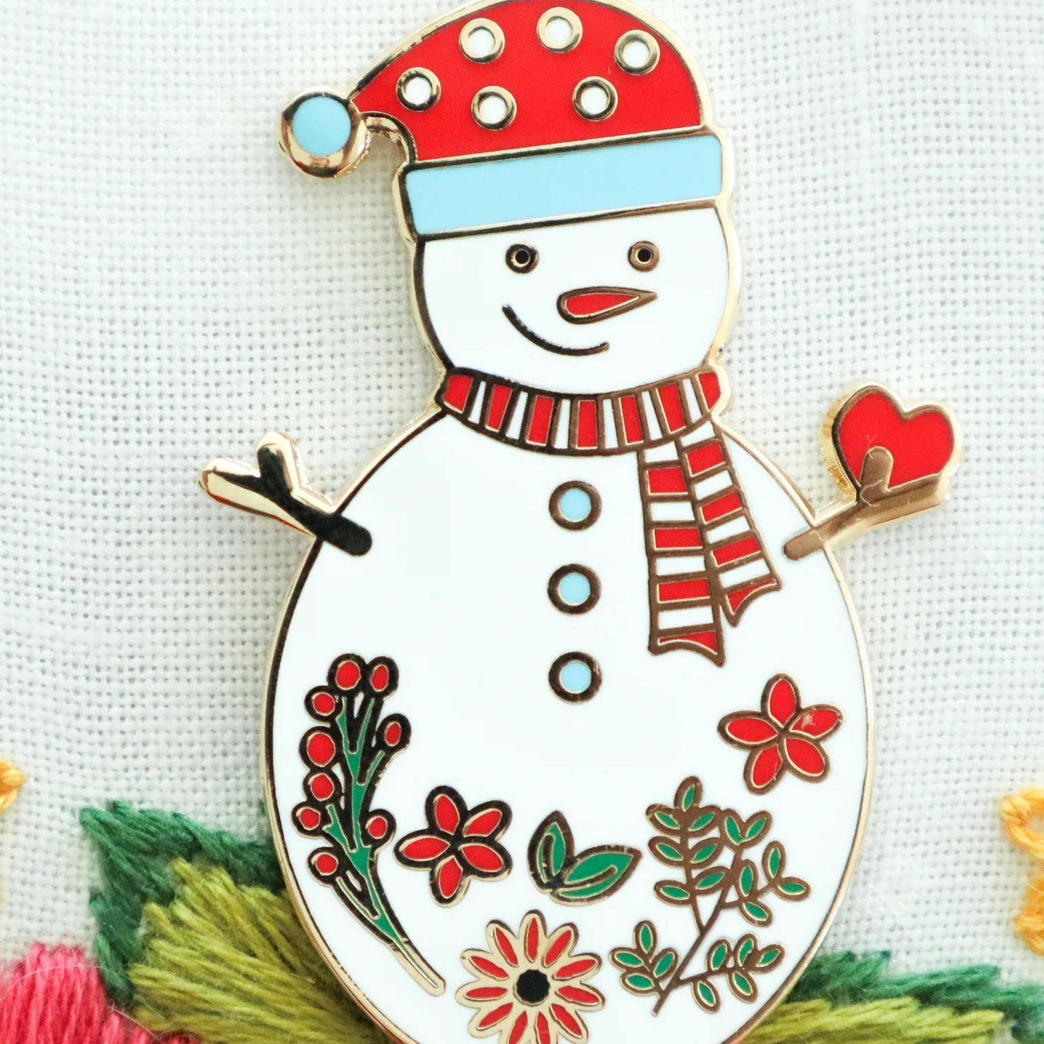 Sweet Snowman Magnetic Needle Minder - Jacquelynne Steves