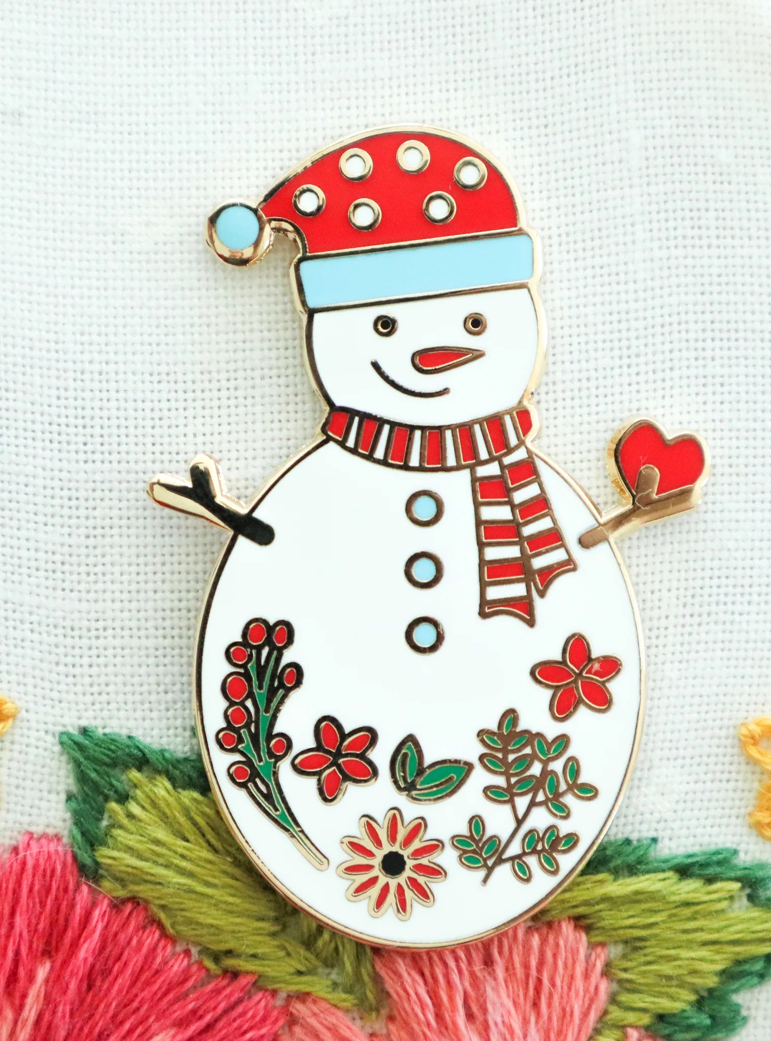 Sweet Snowman Magnetic Needle Minder - Jacquelynne Steves