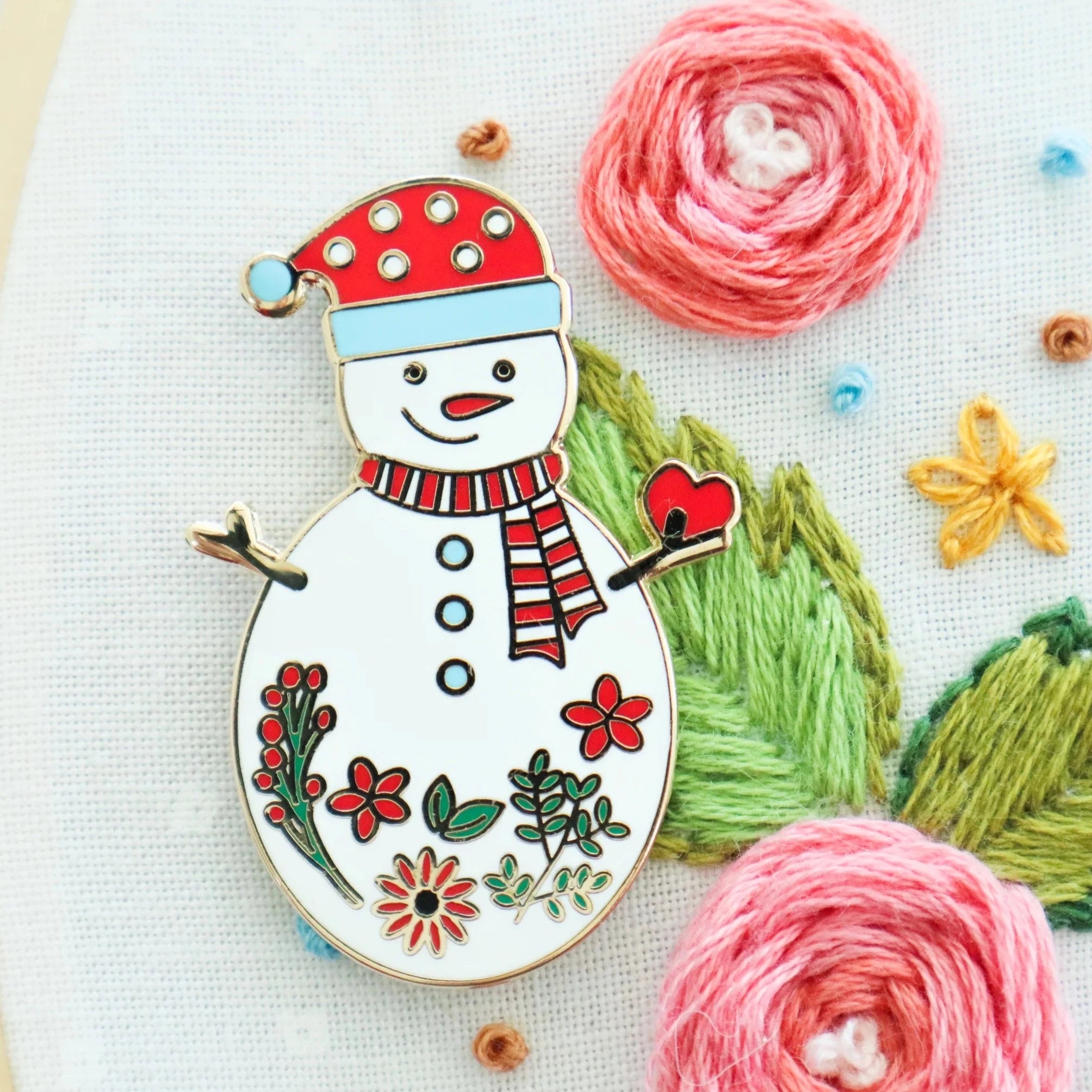 Sweet Snowman Magnetic Needle Minder - Jacquelynne Steves