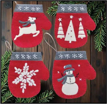 Winter Mittens Ornament Kit - The Art of Home - Jacquelynne Steves