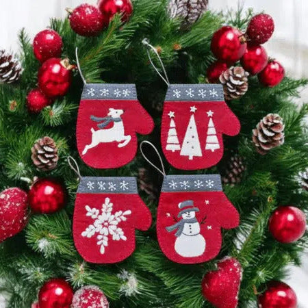 Winter Mittens Ornament Kit - The Art of Home - Jacquelynne Steves