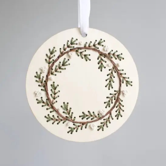 Wooden Ornament Embroidery Kits - Jacquelynne Steves