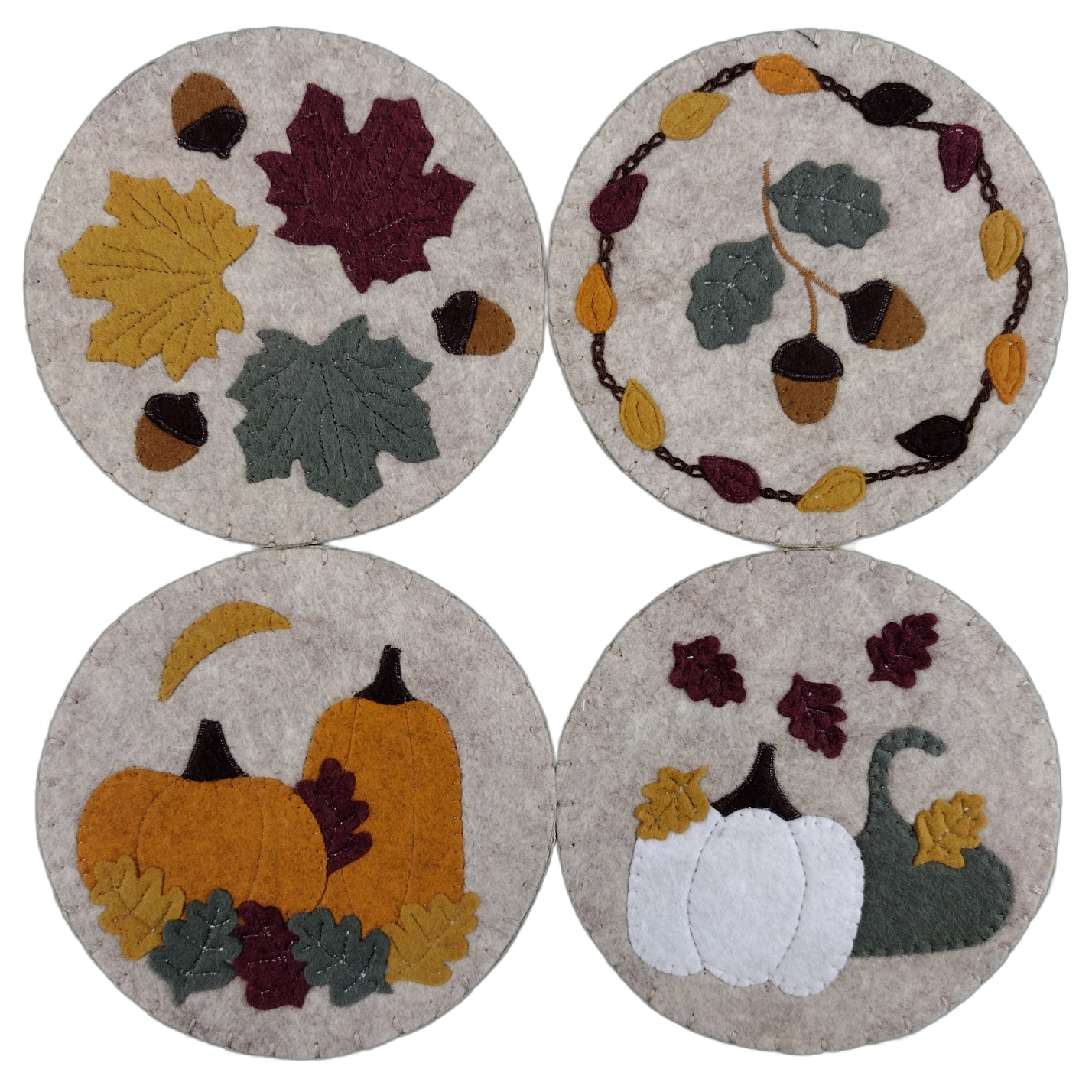 Autumn Coasters & Ornaments Kit - Jacquelynne Steves