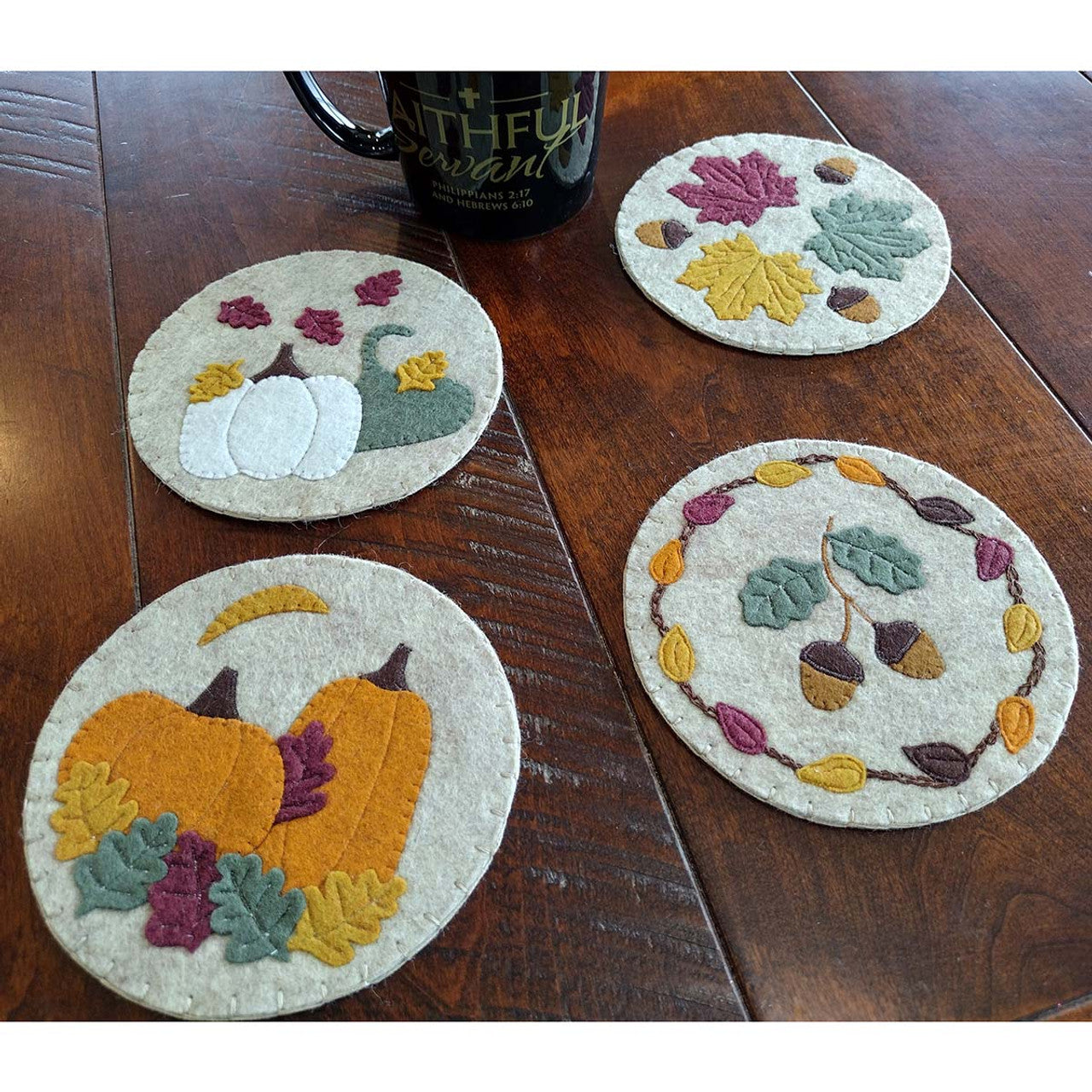 Autumn Coasters & Ornaments Kit - Jacquelynne Steves