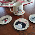 Cat Coasters & Ornaments Kit - Jacquelynne Steves