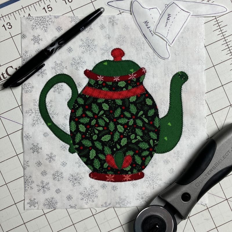 Delft Mug Rug Applique Workshop - The Art of Home - Jacquelynne Steves