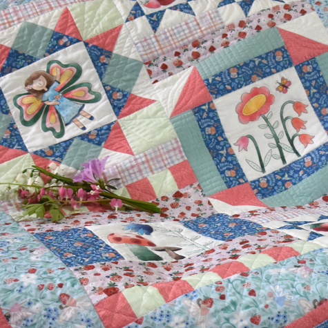 The Secret Fairy Garden Quilt Pattern - Digital - Jacquelynne Steves