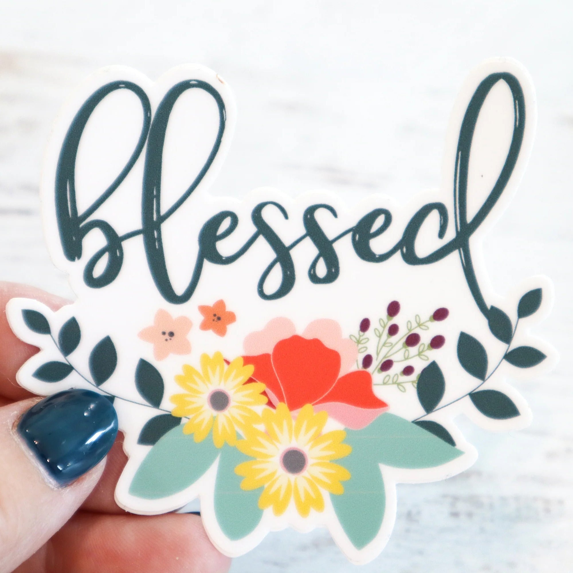 Floral Blessed Sticker - The Art of Home - Jacquelynne Steves