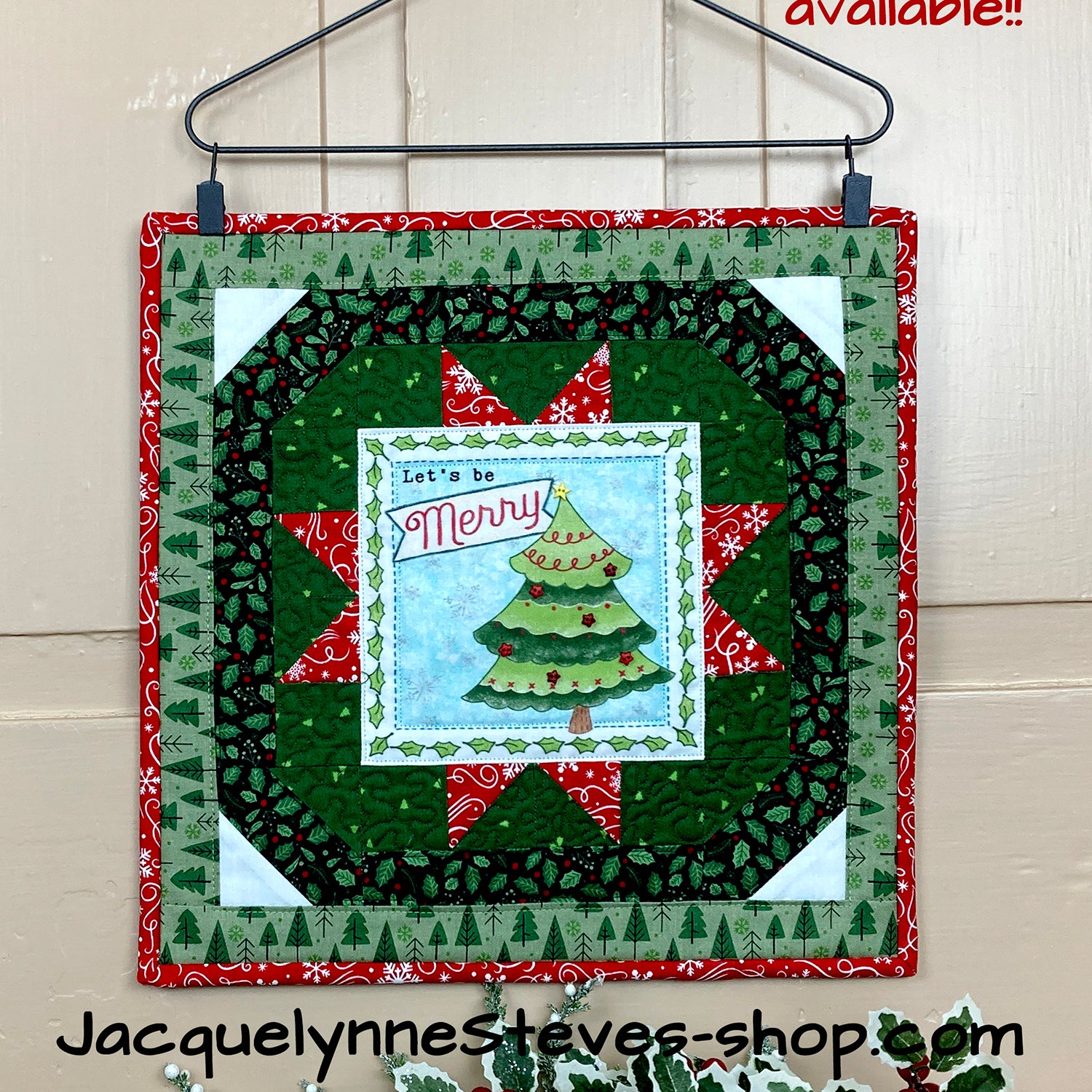 Let's Be Merry Mini Quilt Kit - Jacquelynne Steves