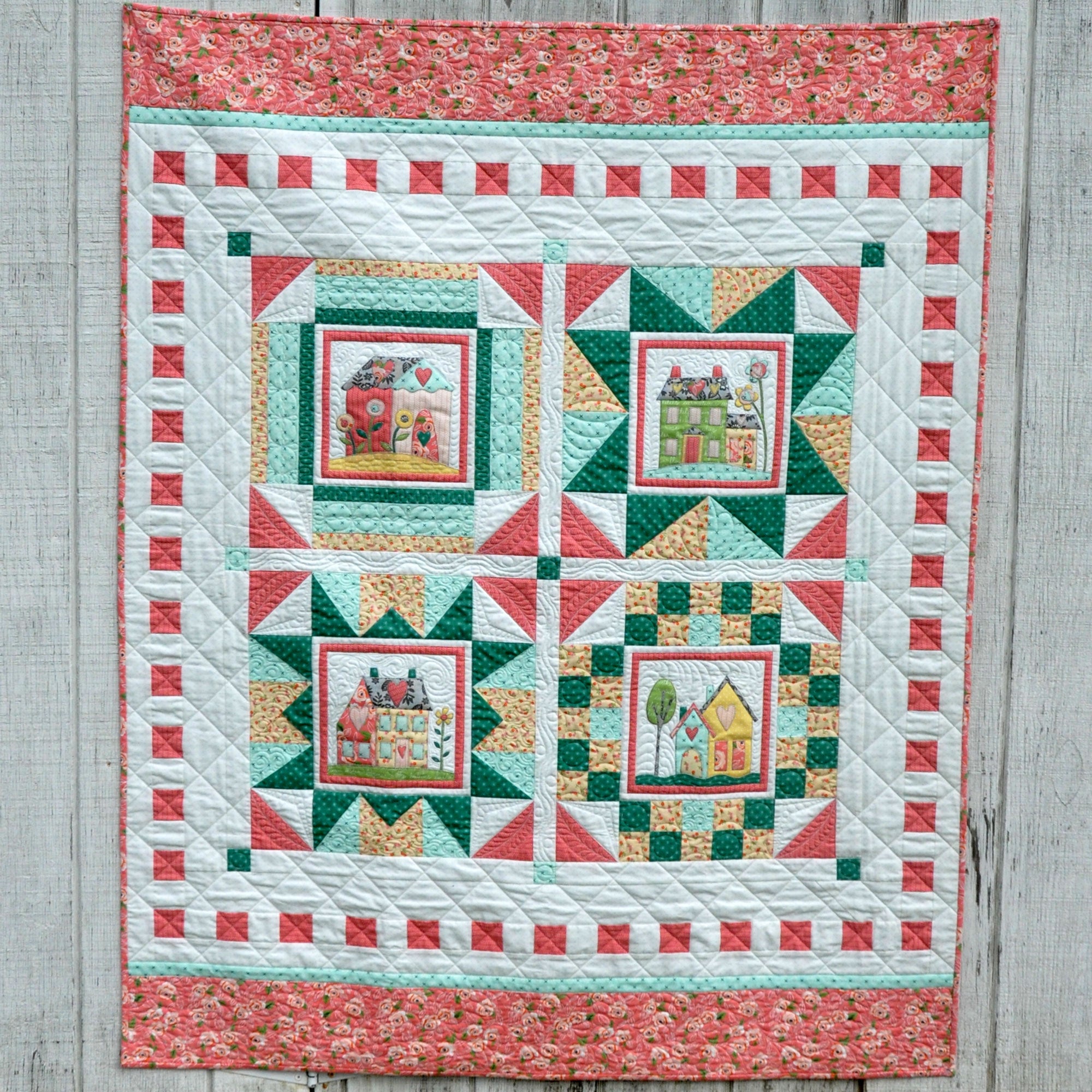 I Love Home Block of the Month Quilt Pattern - Digital - Jacquelynne Steves