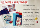Red, White, & Blue Summer Mini Quilt Kit - Jacquelynne Steves