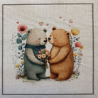 Love Bears 4" Fabric Panels - Set of 5 - The Art of Home - Jacquelynne Steves