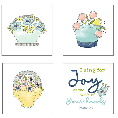Joyful Spring Fabric Panels - Jacquelynne Steves