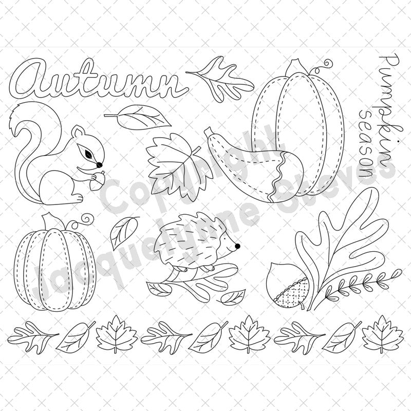 Pumpkin Season Stick & Stitch Embroidery Sheet - The Art of Home - Jacquelynne Steves