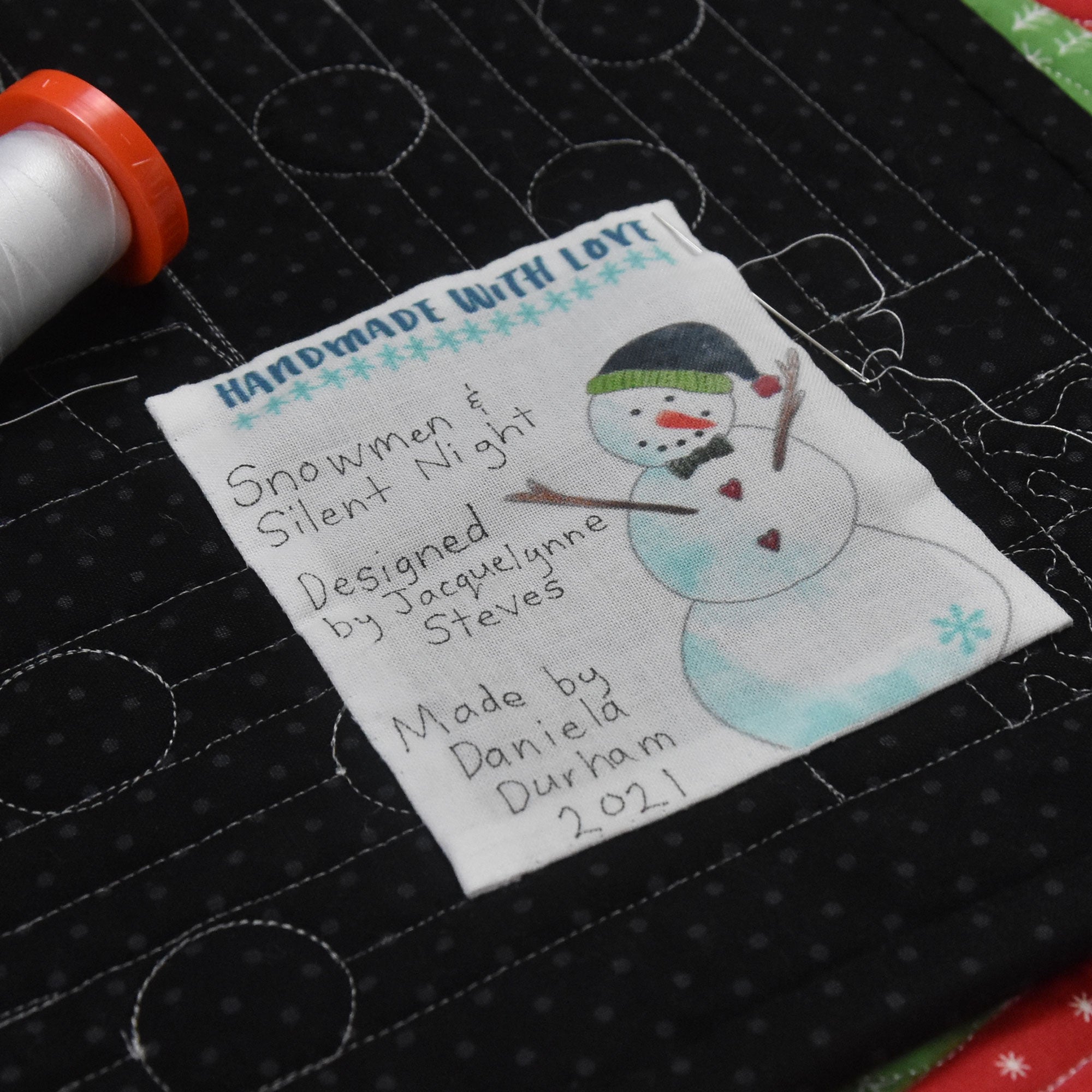 Snowmen Quilt Labels - Jacquelynne Steves