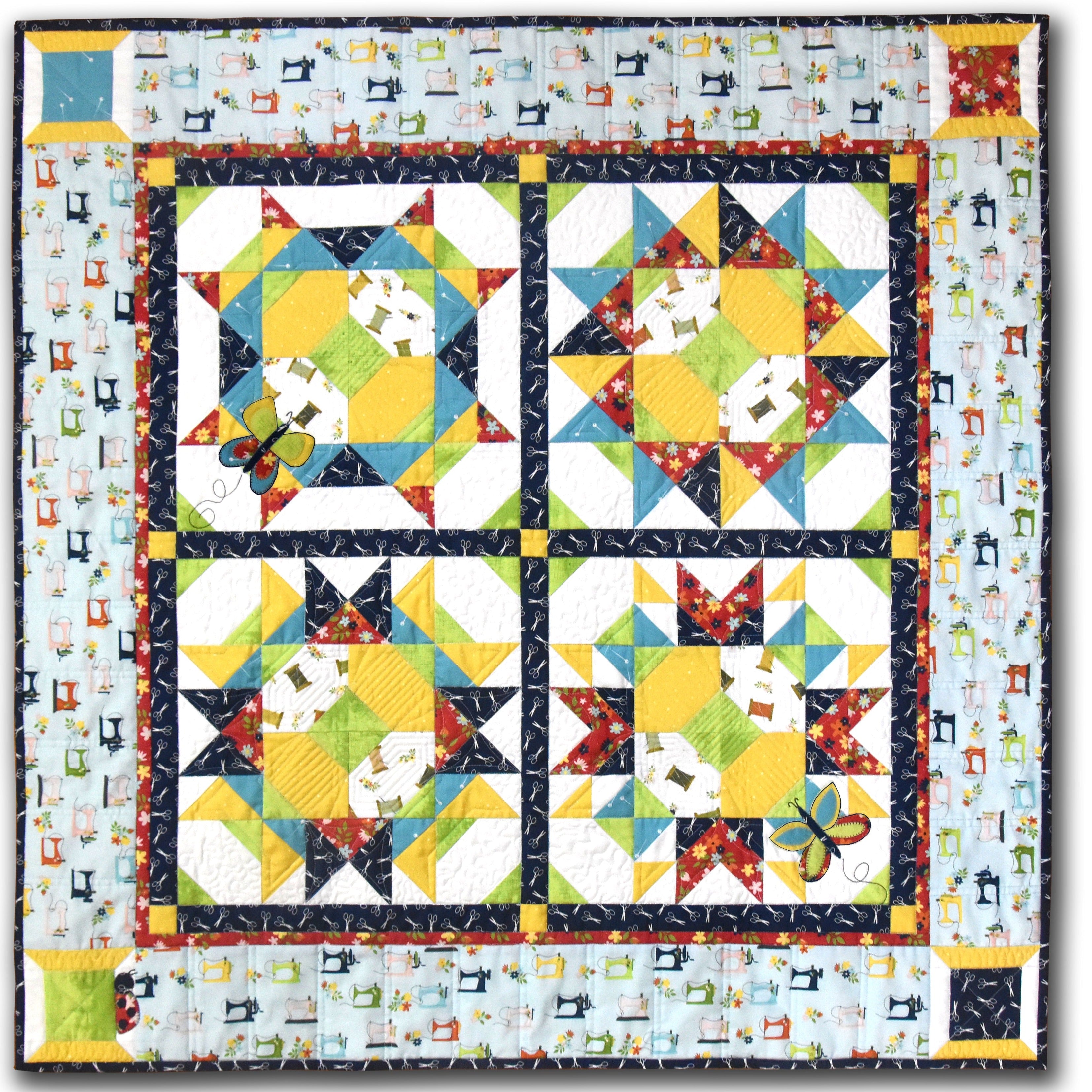 Sew Happy Quilt Pattern - Digital - Jacquelynne Steves