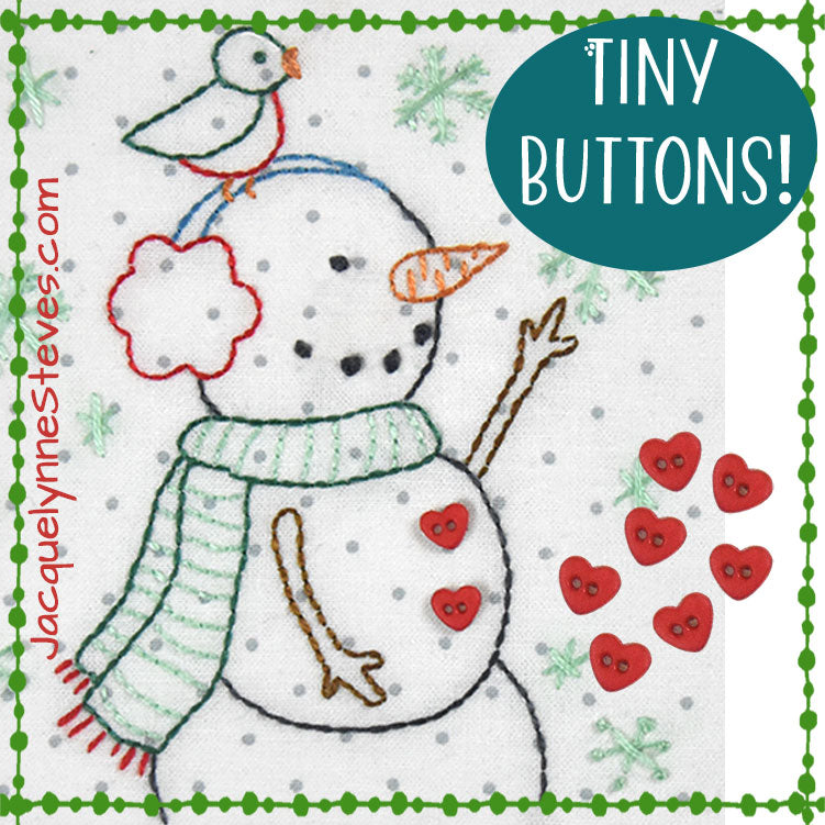 Tiny Heart Buttons - Jacquelynne Steves
