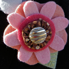Wool Flower Pin Pattern - Jacquelynne Steves
