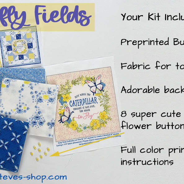 Butterfly Fields Mini Quilt Kit - Jacquelynne Steves