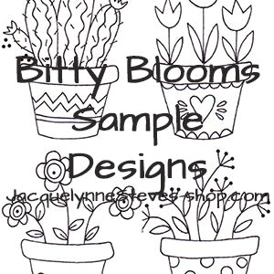 Bitty Blooms Embroidery Pattern Collection- DIGITAL - Jacquelynne Steves