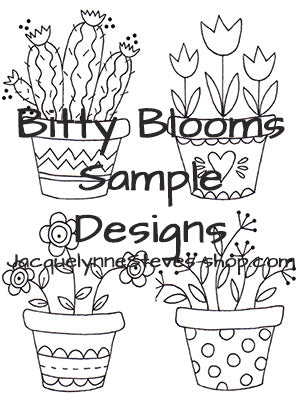 Bitty Blooms Embroidery Pattern Collection- DIGITAL - Jacquelynne Steves