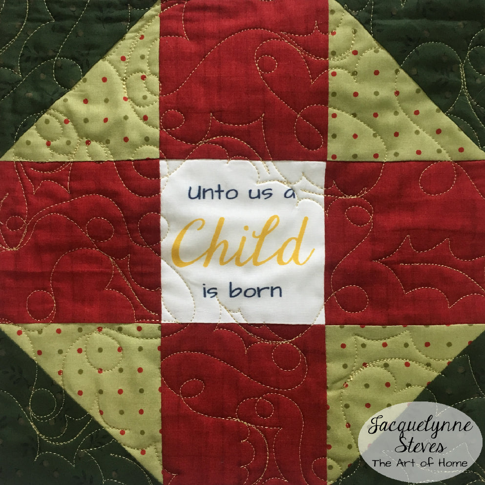 FaLaLa Holiday Table Runner - Digital Pattern - Jacquelynne Steves