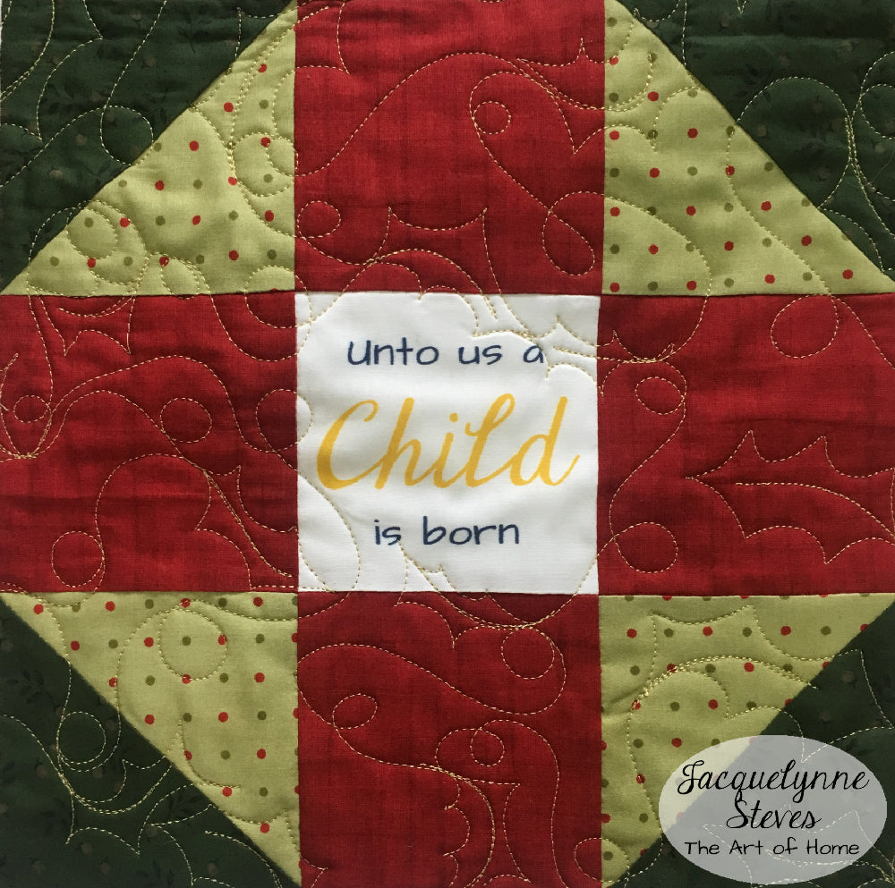 FaLaLa Holiday Table Runner - Digital Pattern - Jacquelynne Steves