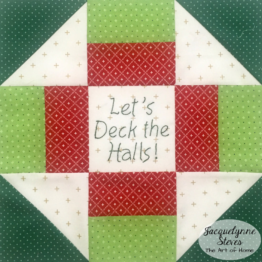 FaLaLa Holiday Table Runner - Digital Pattern - Jacquelynne Steves