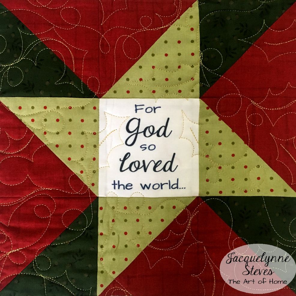 FaLaLa Holiday Table Runner - Digital Pattern - Jacquelynne Steves