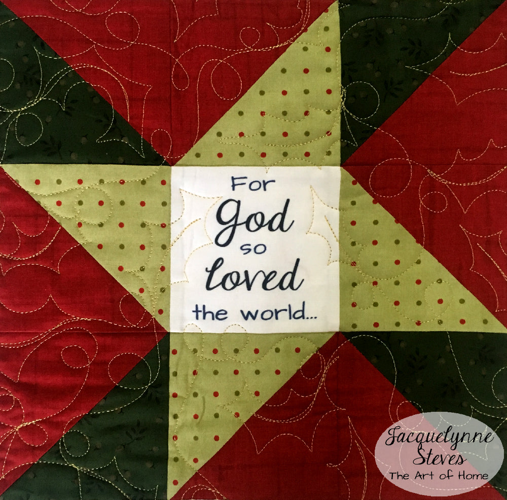 FaLaLa Holiday Table Runner - Digital Pattern - Jacquelynne Steves