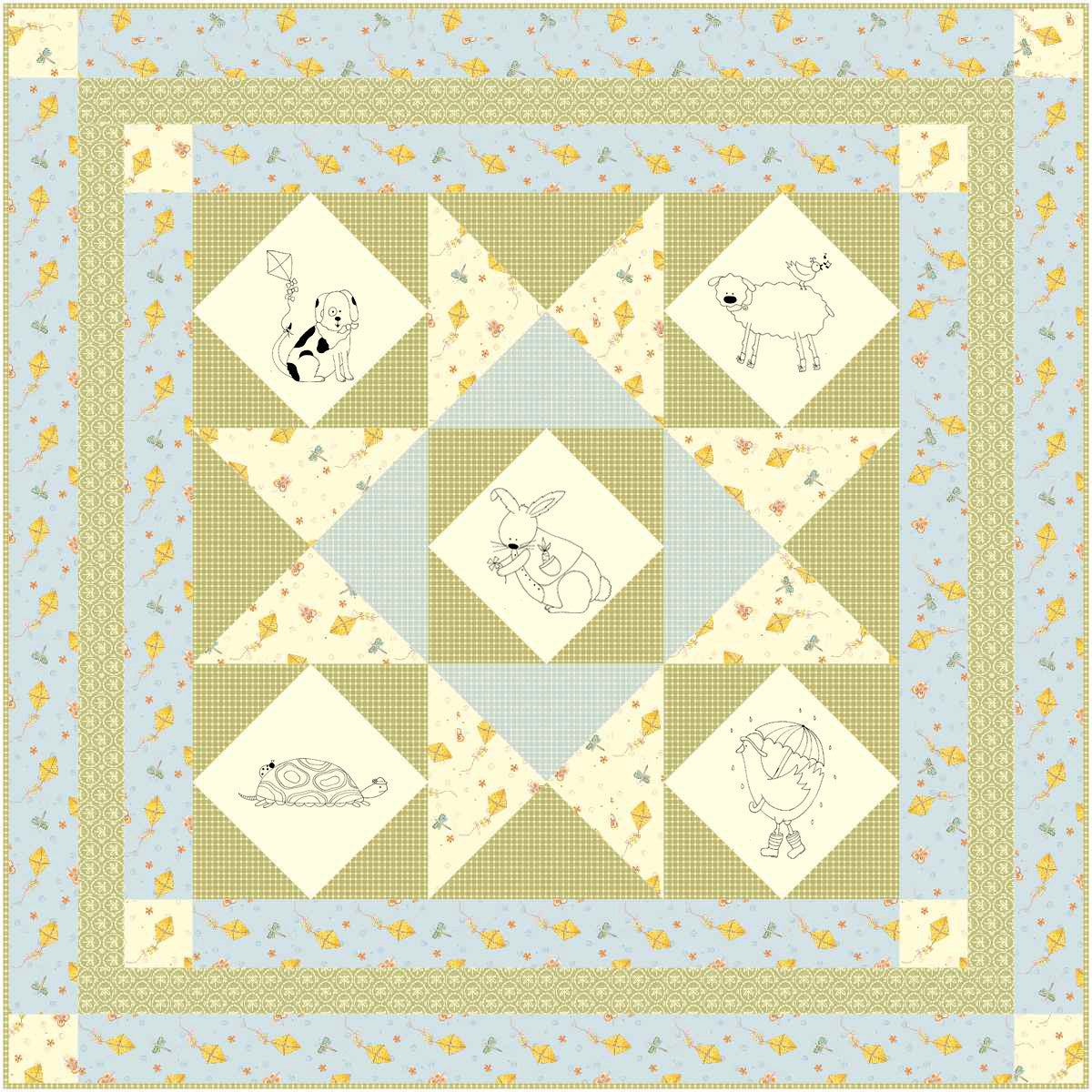 A Beautiful Day Quilt Pattern - Digital - Jacquelynne Steves