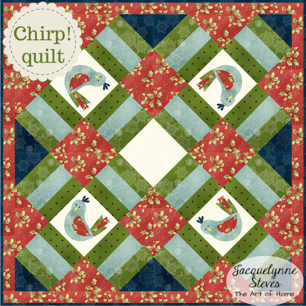 Chirp! Little Quilt Pattern- Digital - Jacquelynne Steves