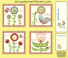 Cottage Garden Fabric Panel - Jacquelynne Steves