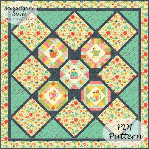 Cozy Afternoon Block of the Month Quilt Pattern - Digital - Jacquelynne Steves