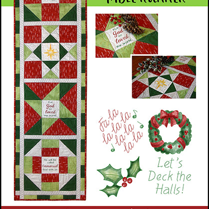 FaLaLa Table Runner Kit - Holiday or Religious - Jacquelynne Steves