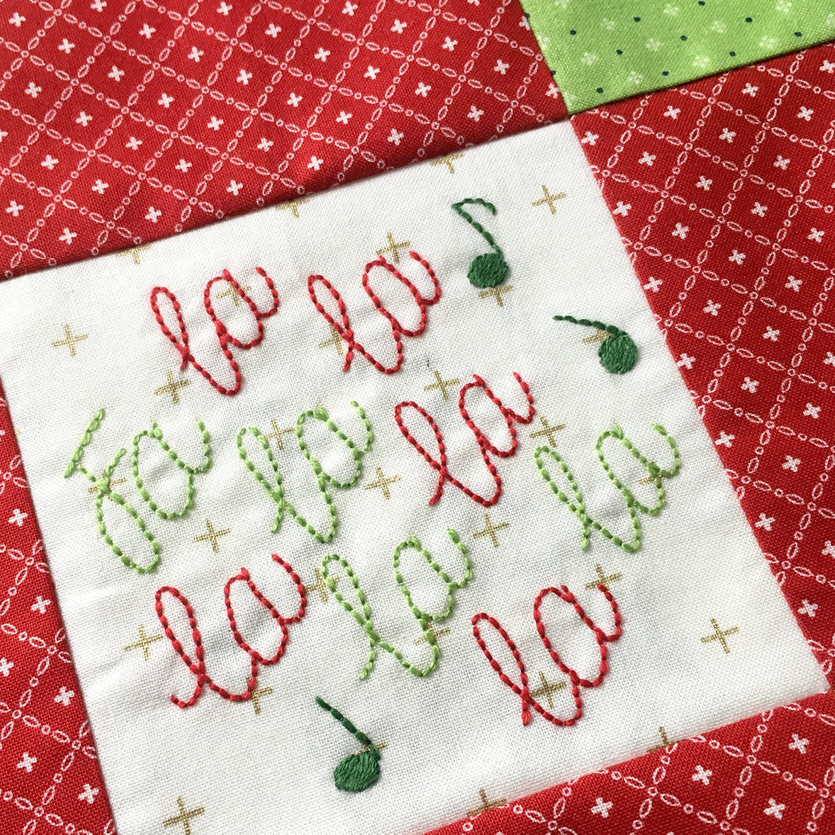 FaLaLa Holiday Table Runner - Digital Pattern - Jacquelynne Steves