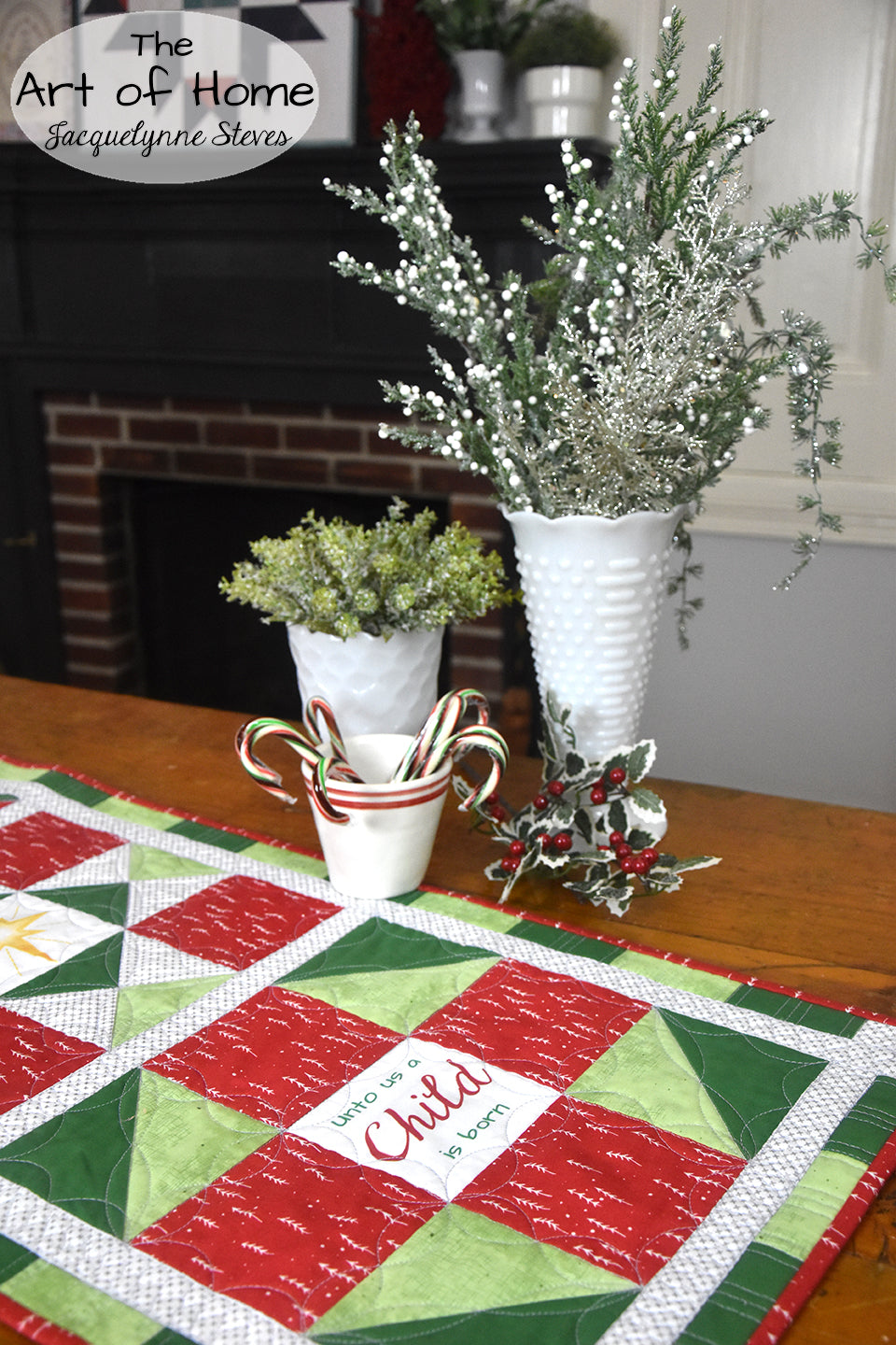FaLaLa Table Runner Kit - Holiday or Religious - Jacquelynne Steves