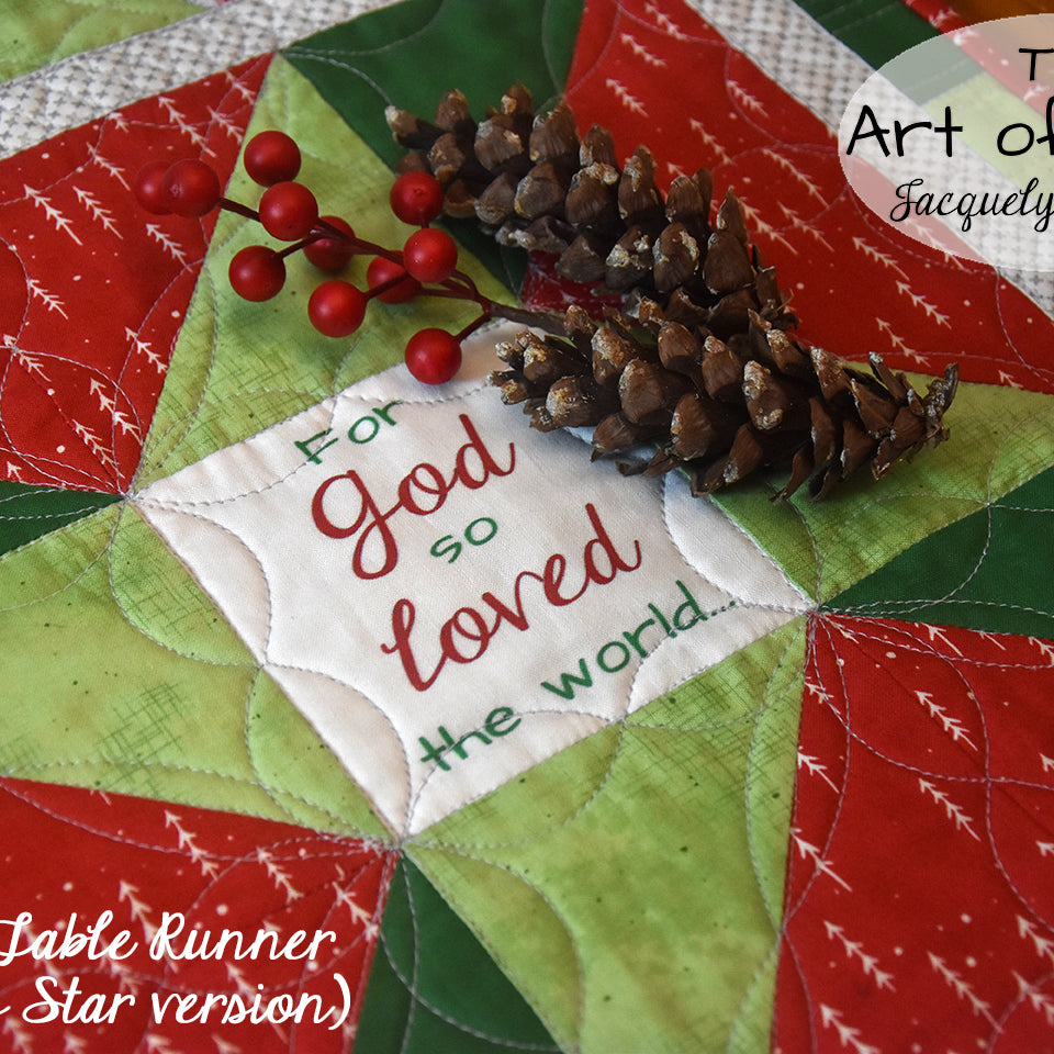 FaLaLa Table Runner Kit - Holiday or Religious - Jacquelynne Steves