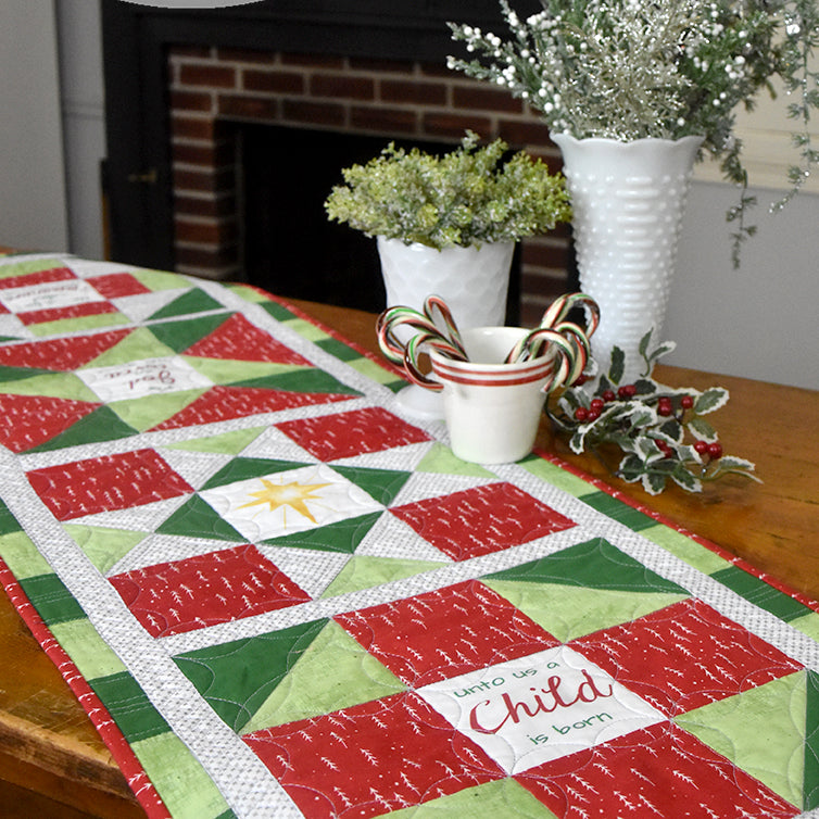FaLaLa Table Runner Kit - Holiday or Religious - Jacquelynne Steves