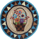 Fall Flower Basket Punch Needle Pattern - Jacquelynne Steves