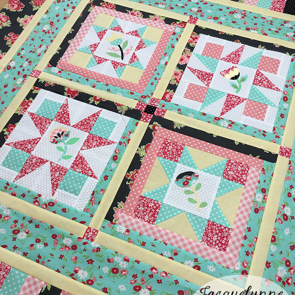 Happy Little Things Block of the Month Quilt Pattern - Digital - Jacquelynne Steves