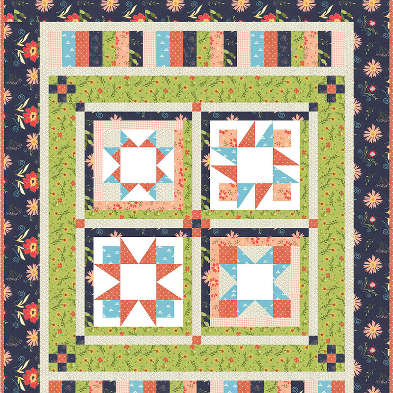 Happy Little Things Block of the Month Quilt Pattern - Digital - Jacquelynne Steves