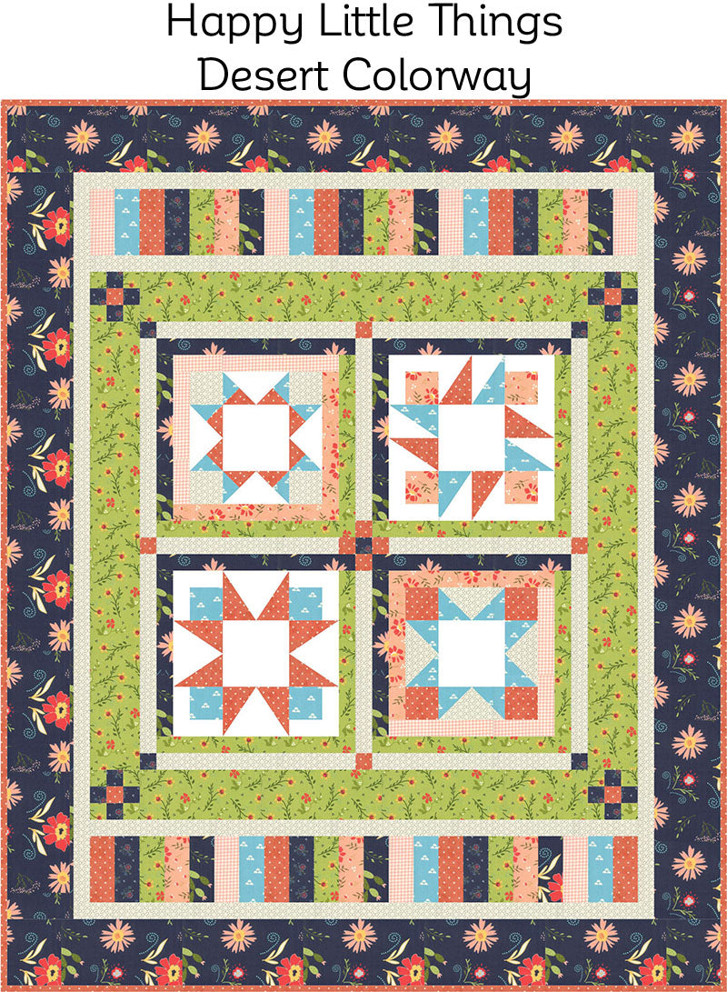 Happy Little Things Block of the Month Quilt Pattern - Digital - Jacquelynne Steves