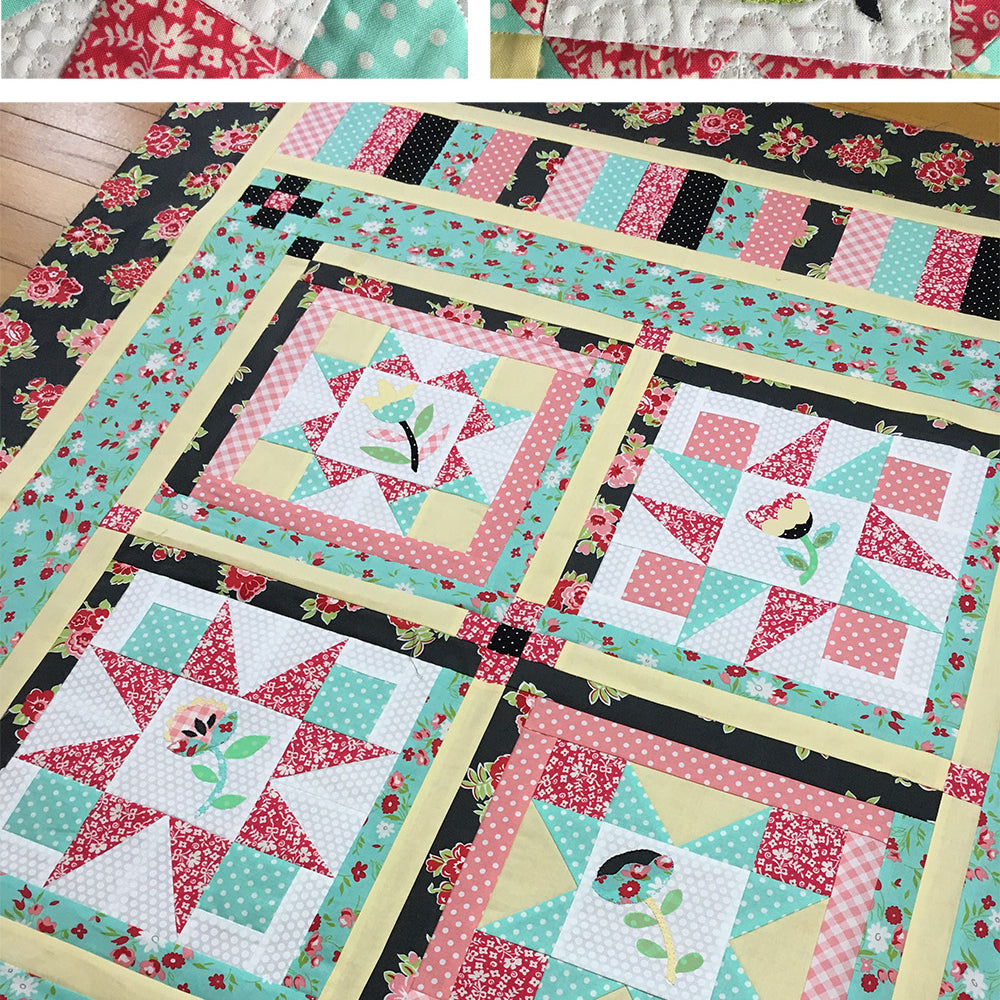 Happy Little Things Block of the Month Quilt Pattern - Digital - Jacquelynne Steves
