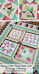 Happy Little Things Block of the Month Quilt Pattern - Digital - Jacquelynne Steves