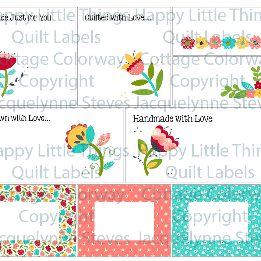 Happy Little Things Quilt Labels - Jacquelynne Steves