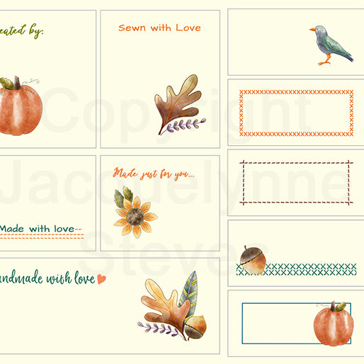 Harvest Blessings Quilt Labels - Jacquelynne Steves